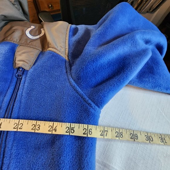 NFL Indianapolis Colts Jacket‎ Mens Size XL Blue Gray Fleece Full Zip - Picture 5 of 8